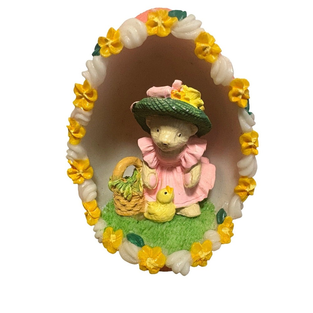 Vintage 1993 Muffy Vanderbear Collection Pink Dress Easter Egg‎ Collector Duck